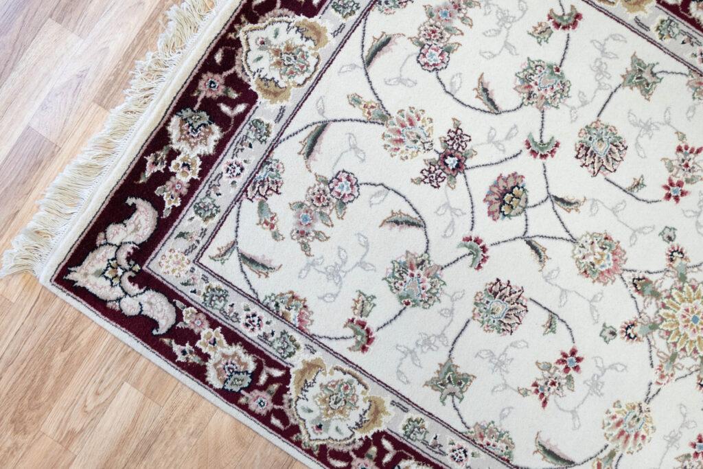 Tabriz Wool Silk Rug 3'x5' View 2