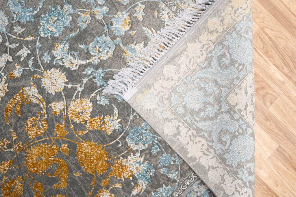 Tabriz Design Wool Silk Rug 7'x10' View 5