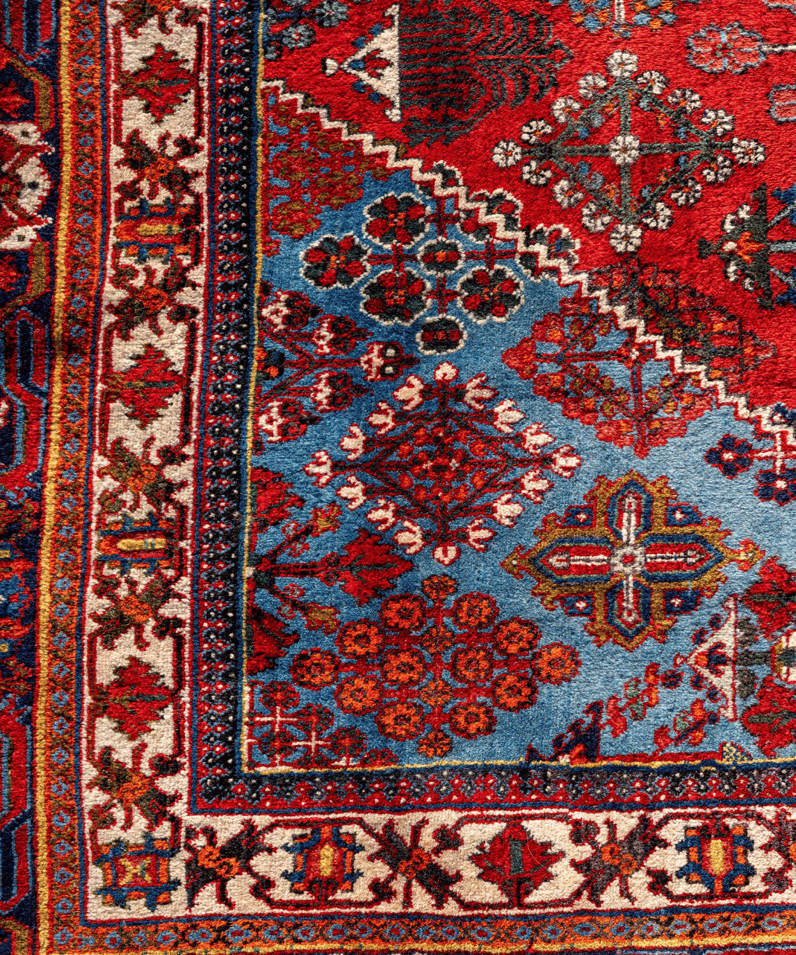 Traditional Maymeh Kork Wool Handwoven Oriental Rug – 8'6" × 11'7" View 4