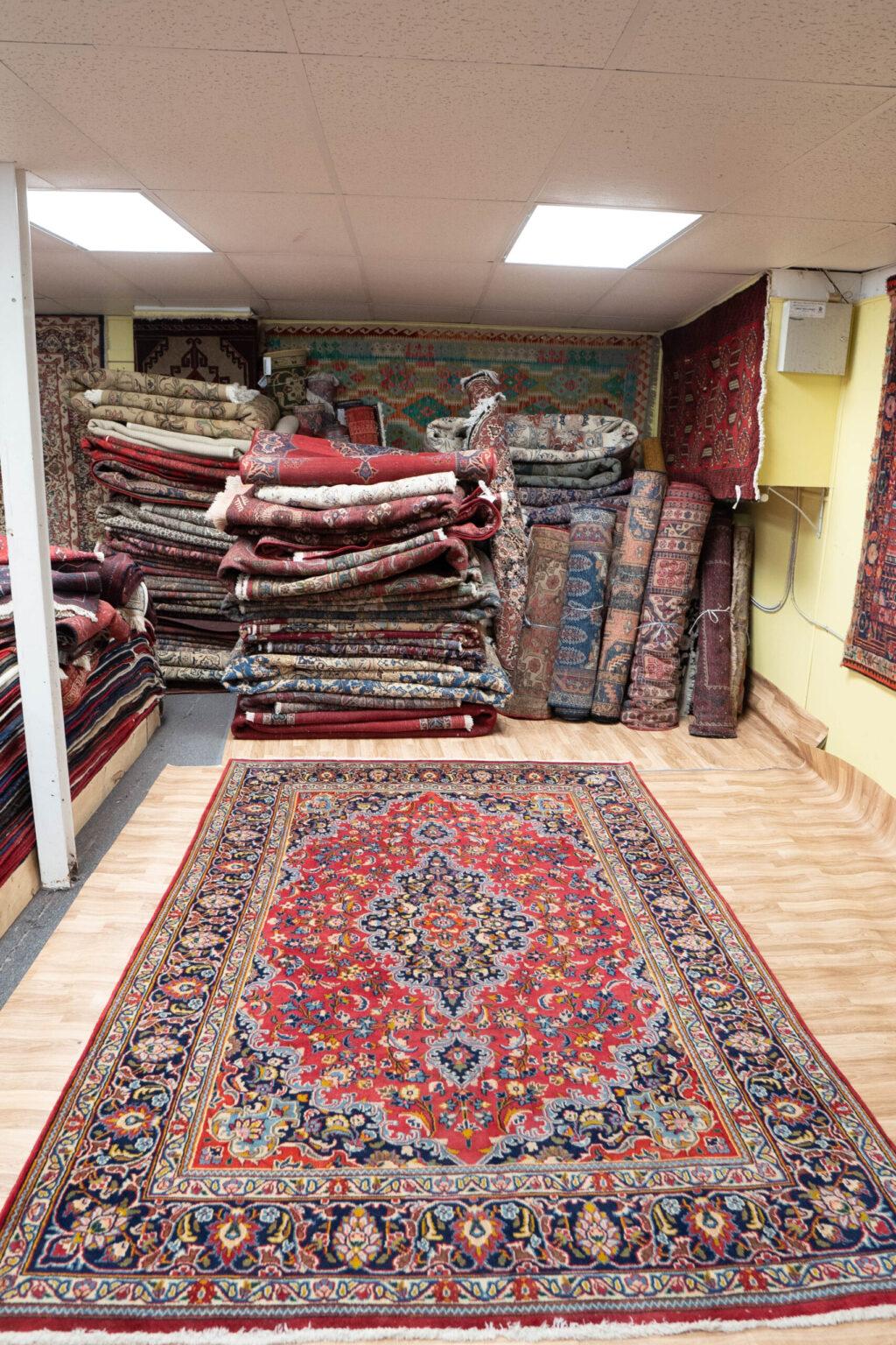 Mashad Wool Rug 6.6x9.6 View 1