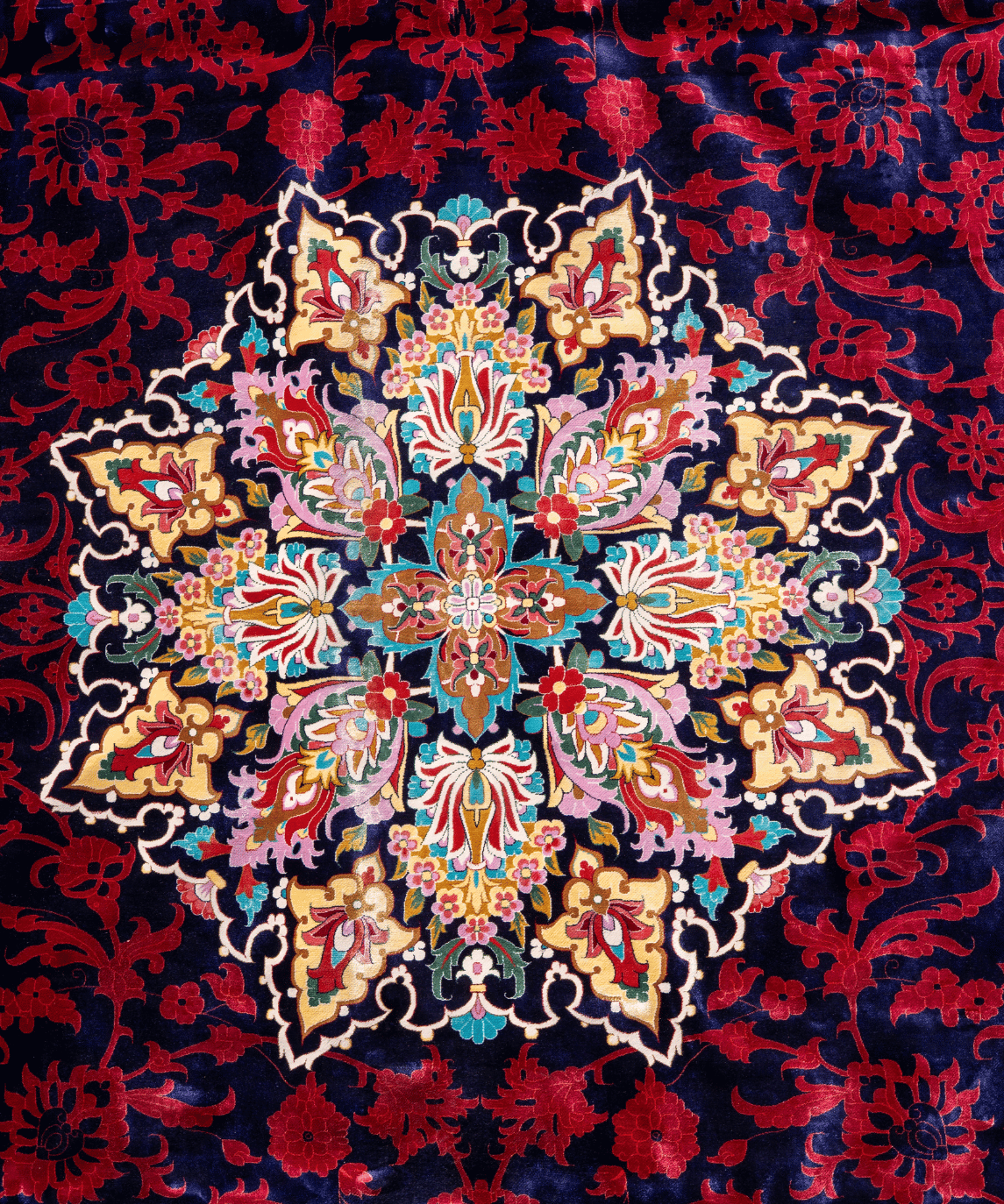 Qum Silk Oriental Rug – 10' × 10' View 8