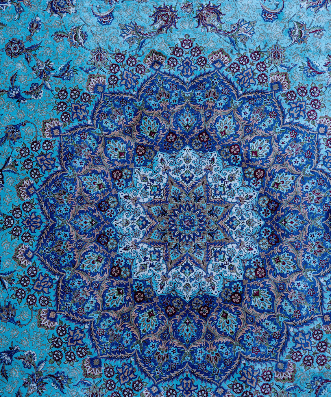 Luxury Qum Silk Handwoven Oriental Rug – 9'9" × 12'10" View 8