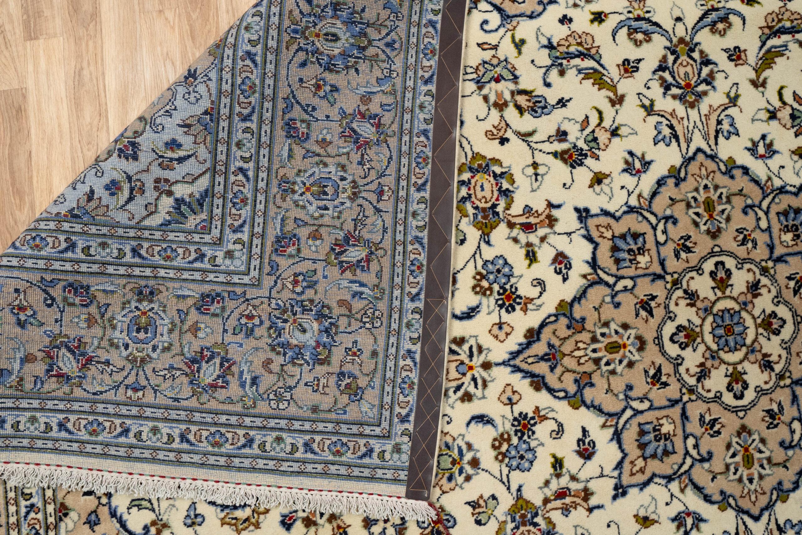 Kashan Wool Rug 6.6x9.6 View 4