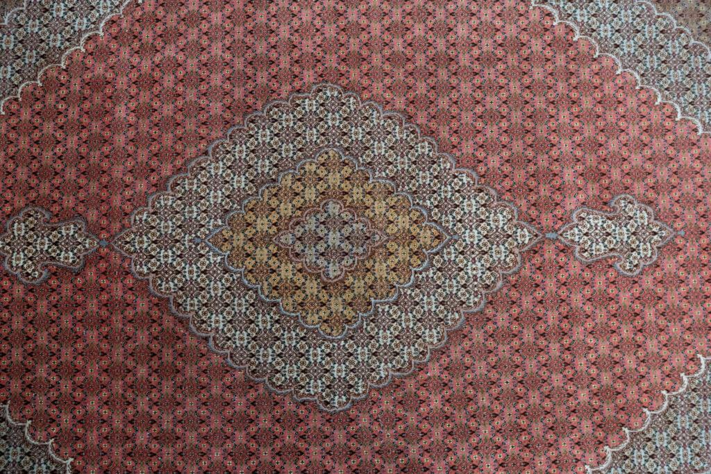 Tabriz Wool Silk Rug 8.4'x11.5' View 3