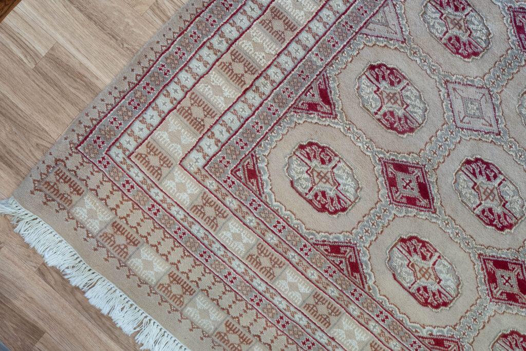 Bokhara Wool Silk Rug 5.6'x7.8 View 6