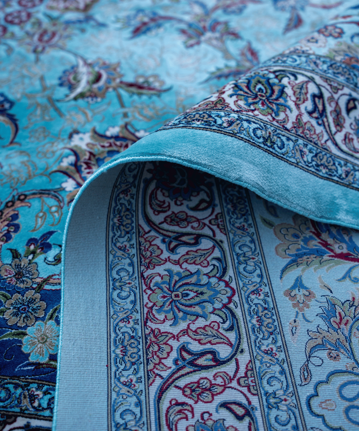 Luxury Qum Silk Handwoven Oriental Rug – 9'9" × 12'10" View 6