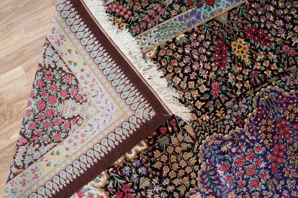 Qum Design Pure Silk Rug 8'x10' View 10