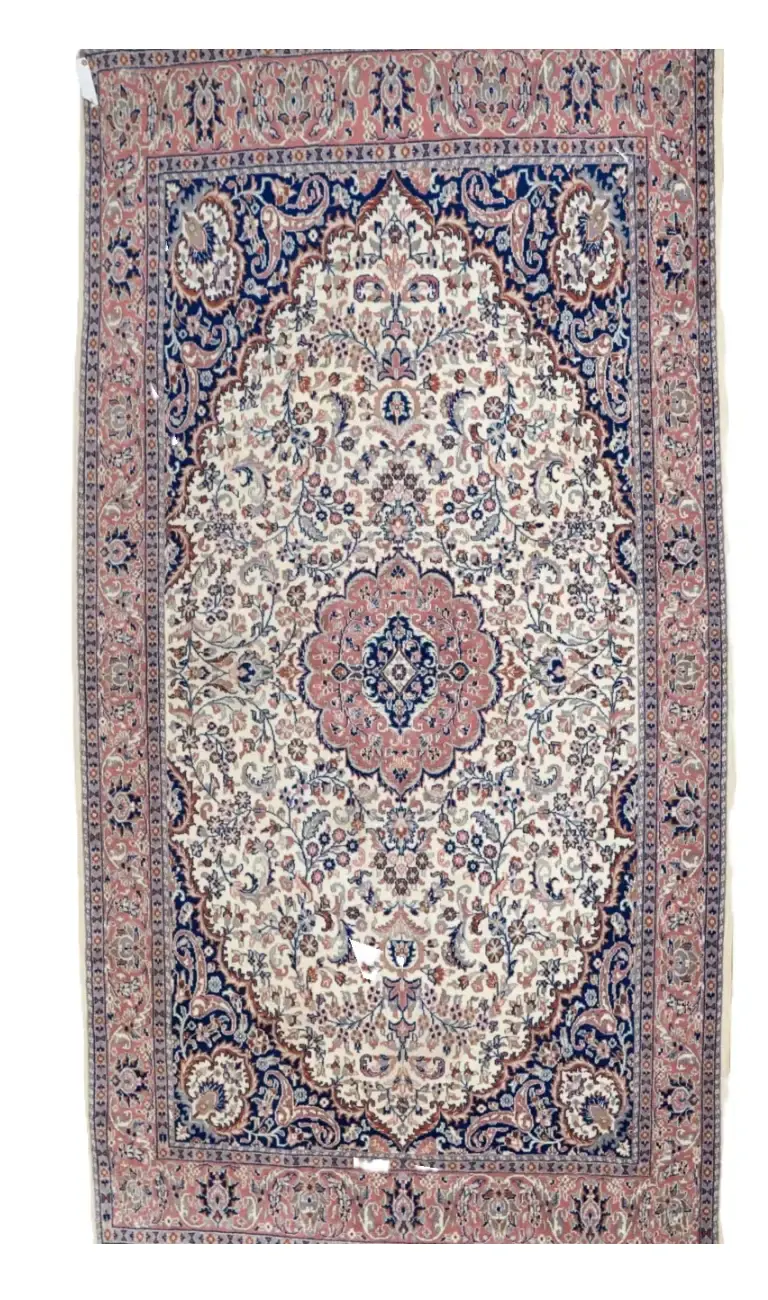 Kashan Wool Rug 6 x 9'