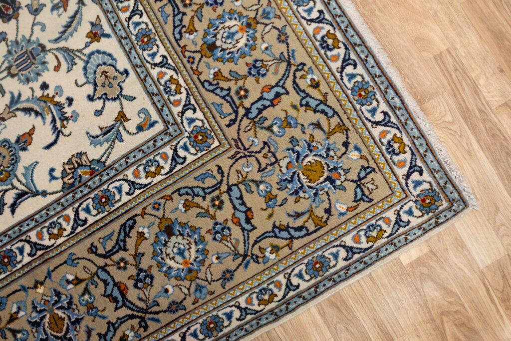 Kashan Wool Silk Rug 8.6'x11.6' View 4