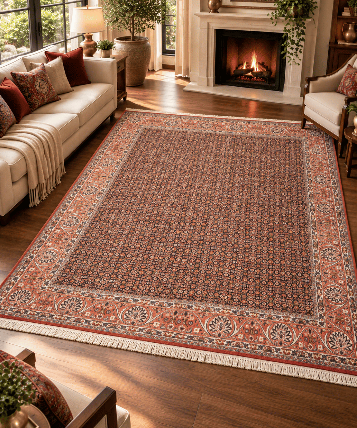 Bidjar Kork Wool Rug – 8'2" × 9'6" View 1