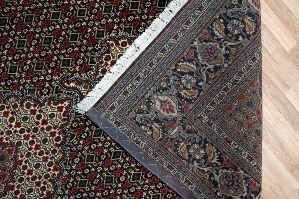 Tabriz Wool Silk Rug 6.9'x9.9' View 7