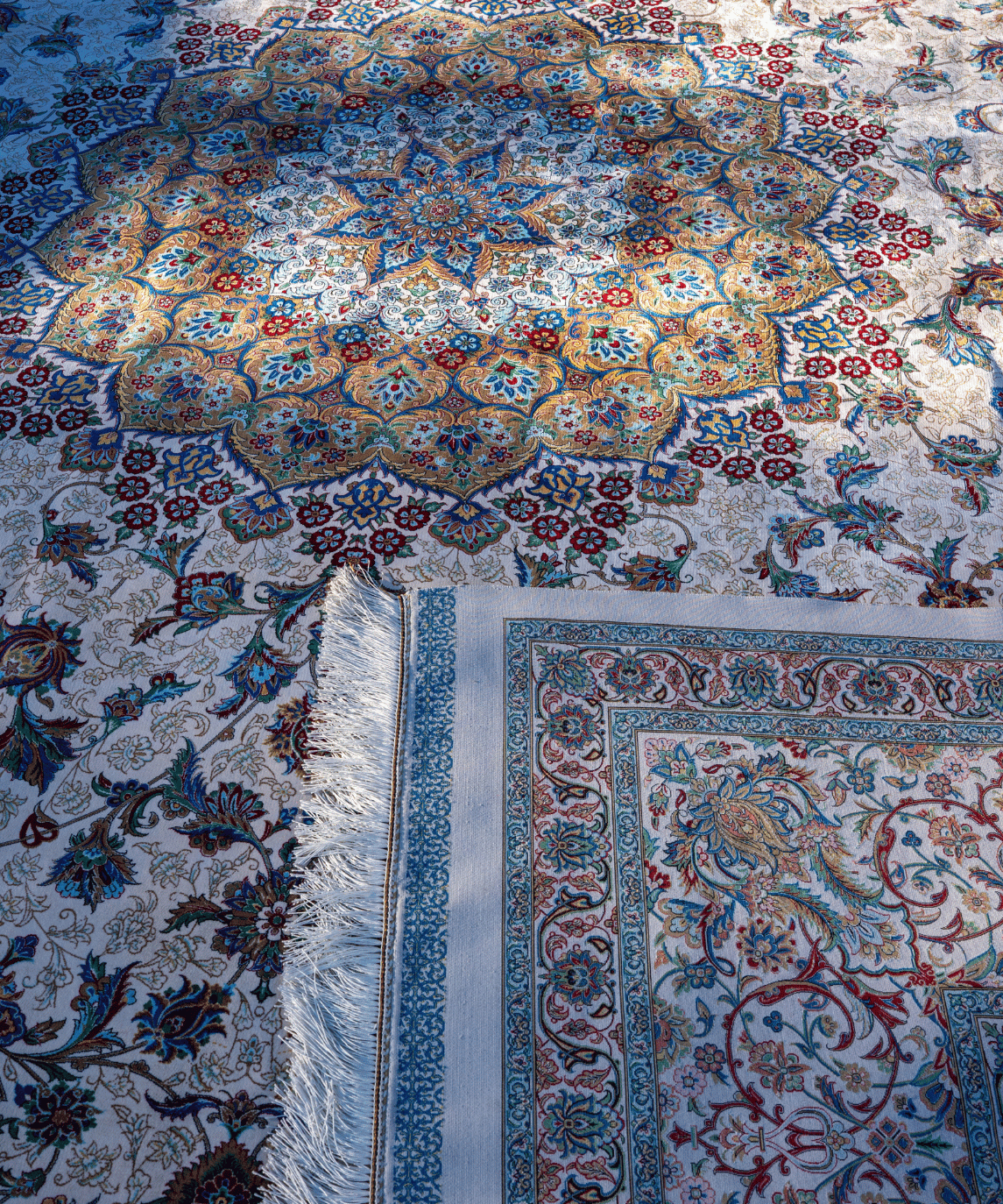 Luxury Qum Silk Handwoven Oriental Rug – 9'8" × 12'8" View 10