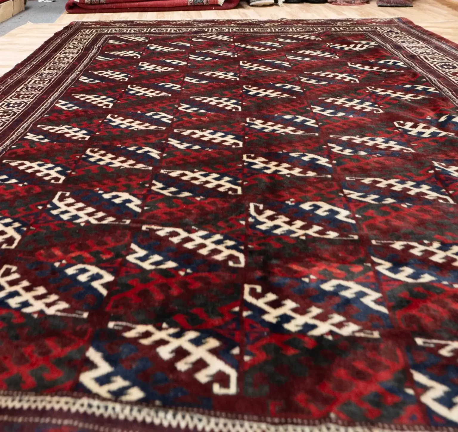 Turkmen Wool Rug 7.0 x 10.0 View 4