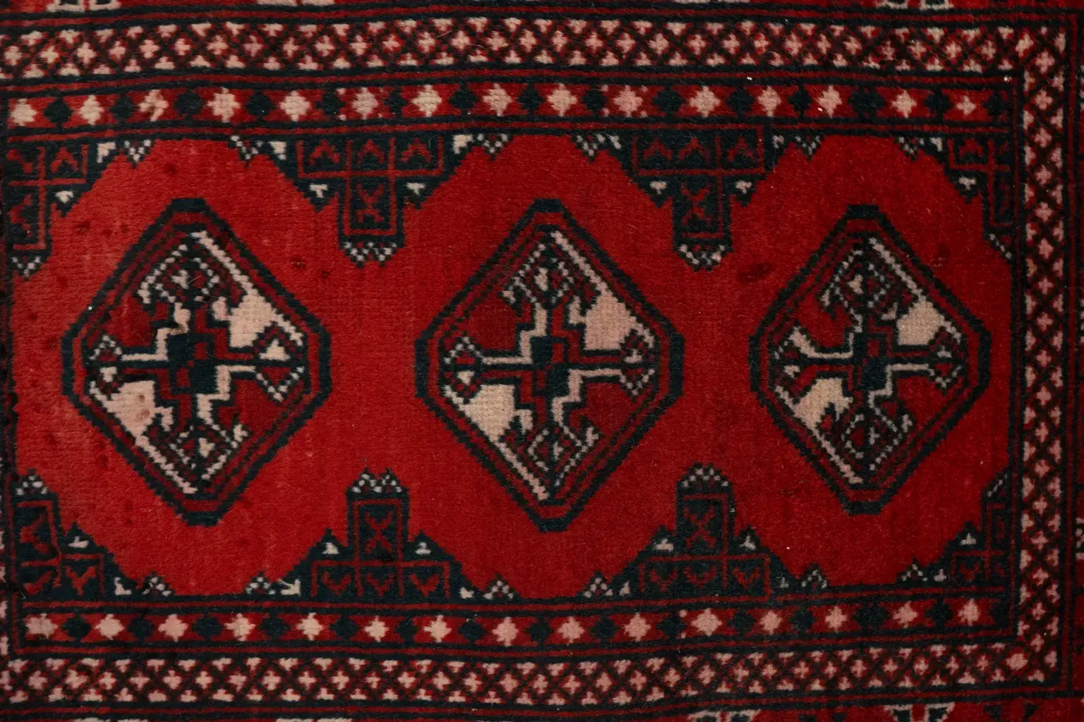 Bokhara Wool Rug 3 x 2' View 3