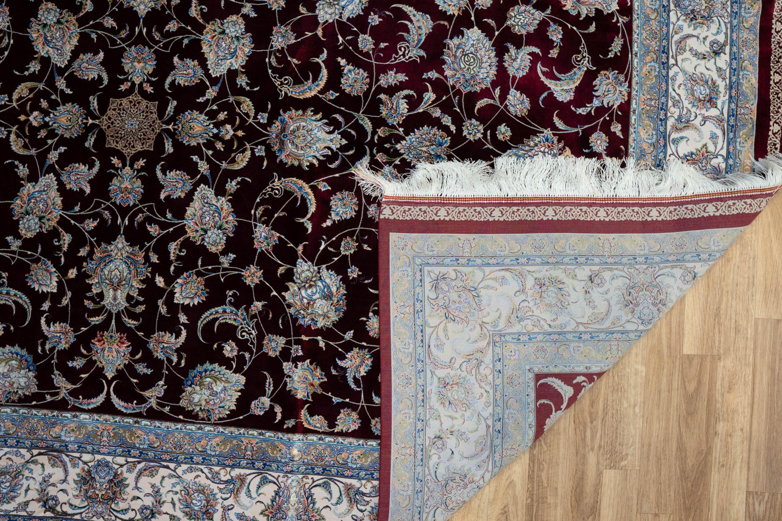 Qum Design Silk Rug 4.10'x7.5' View 5