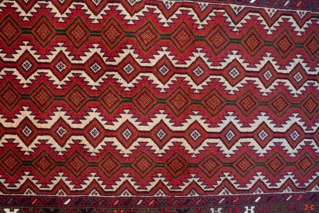 Baluchi Wool Rug 3.5'x6.5' View 4