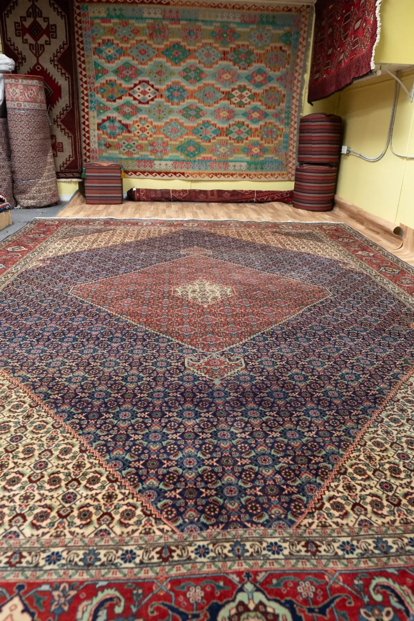 Tabriz Wool Rug 9.7 x 12.9 View 2