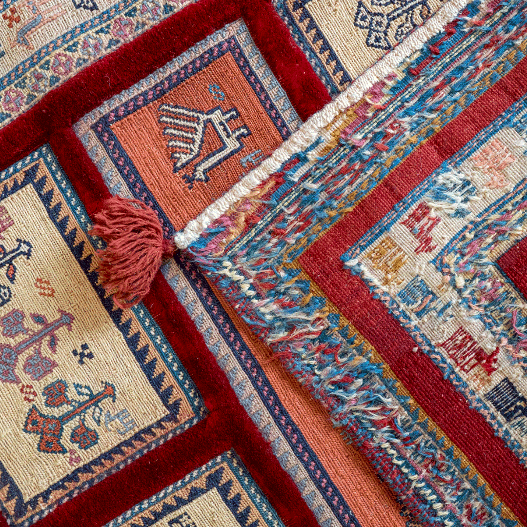 Kilim Rug 3923 – Genuine Hand-Woven Wool Oriental Rug View 3