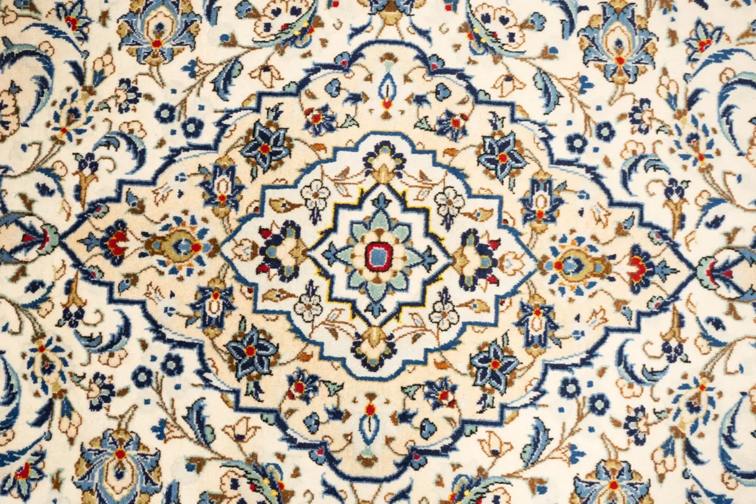 Kashan Wool Rug 6.8x9.7 View 2