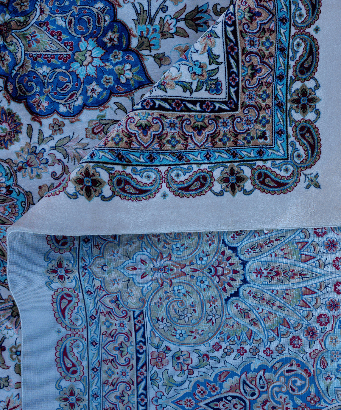 Luxury Qum Silk Handwoven Oriental Rug – 10'2" × 13'2" View 7