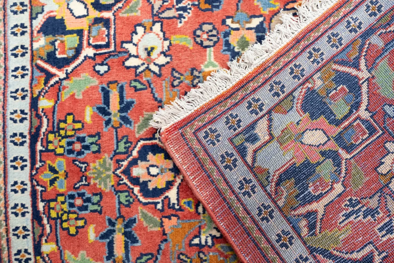 Kashan Wool Rug 2.2 x 3.1' View 3