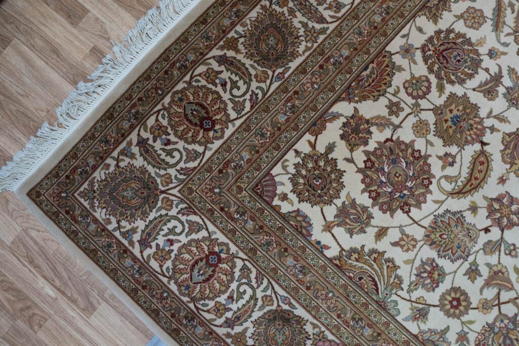 Tabriz Kurk Wool Rug 9'x12' View 4