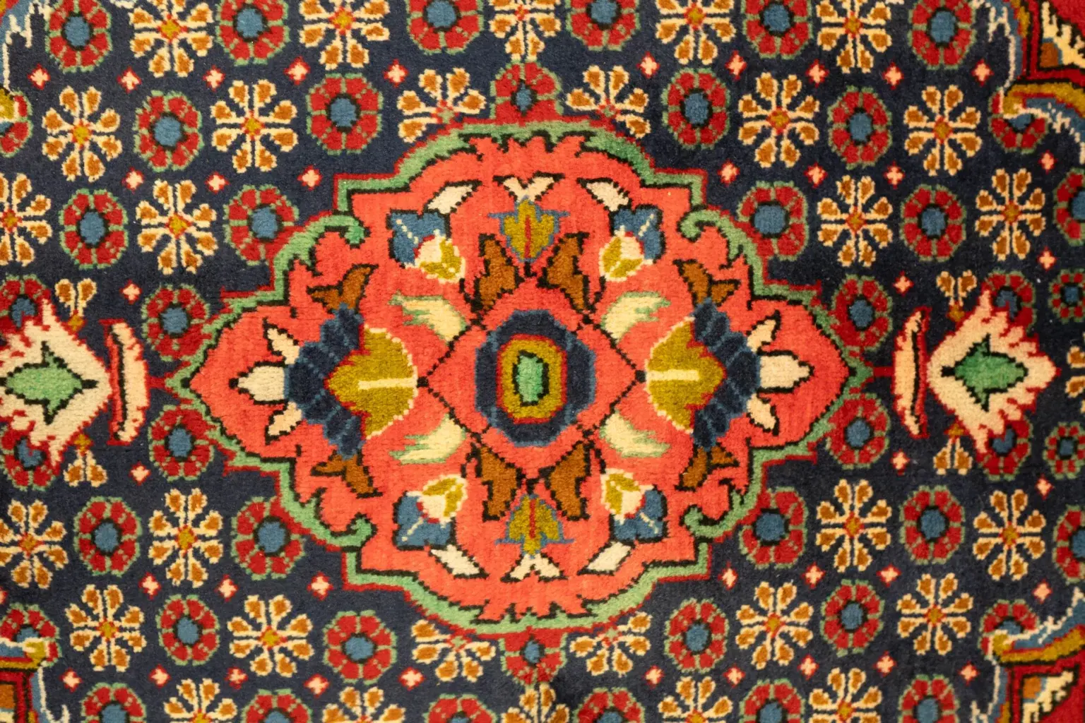 Sarouk Wool Rug Pile 6.8 x 9.8 View 4