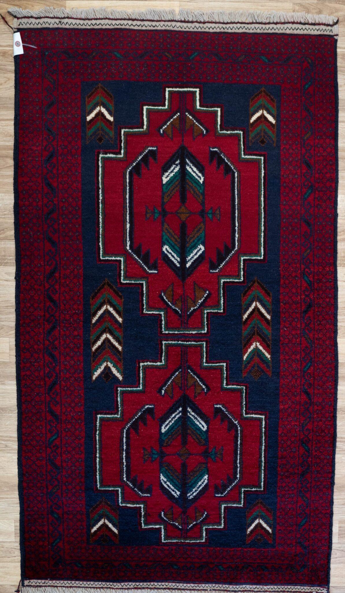 Baluch Wool Rug 3'x5' View 1
