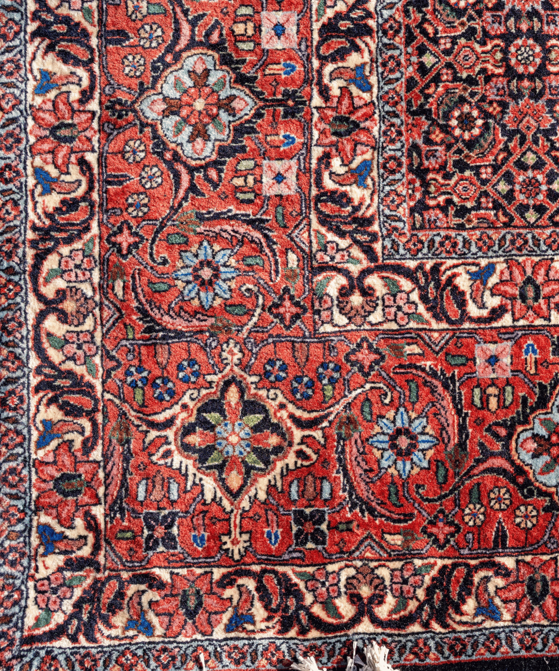 Traditional Bidjar Kork Wool Handwoven Oriental Rug – 8'4" × 8'2" View 8