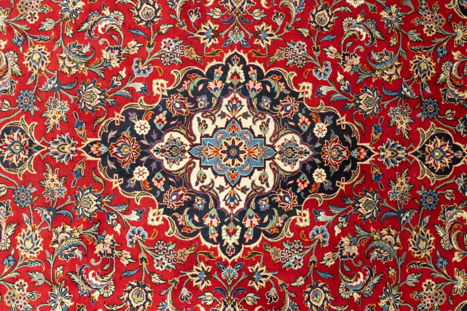 Kashan Wool Rug 8.5 x 11.5 View 2