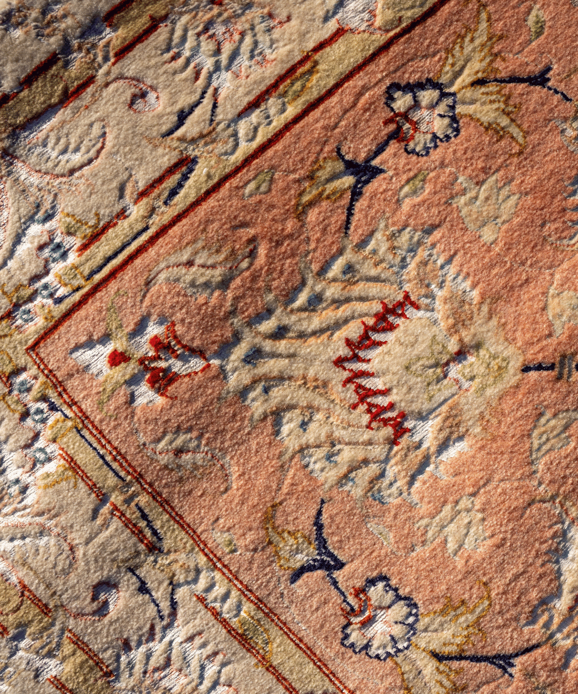 Luxury Tabriz Wool & Silk Handwoven Oriental Rug – 9'9" × 13'2" View 8