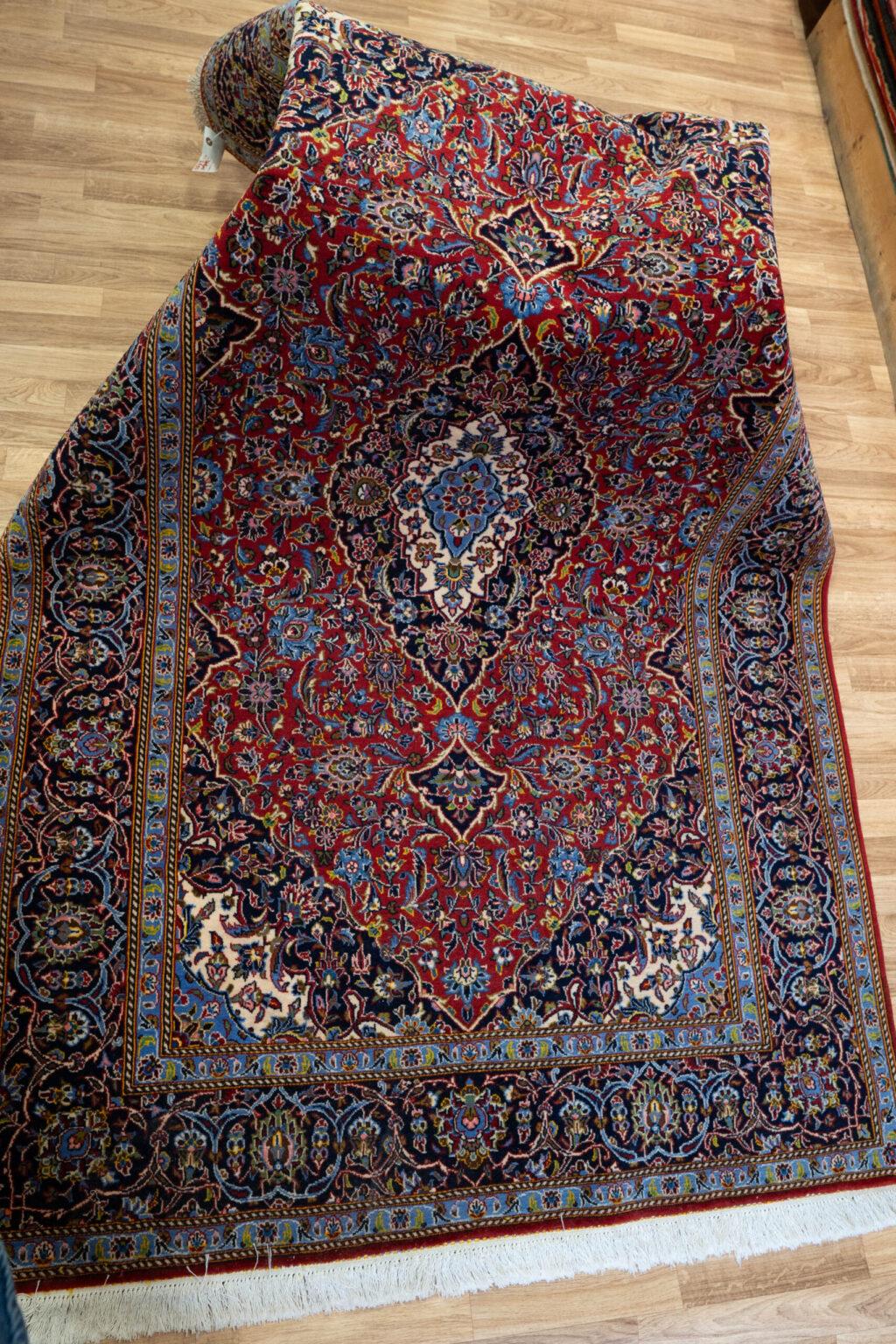 Kashan Kurk Wool Rug 4.10'x7' View 6