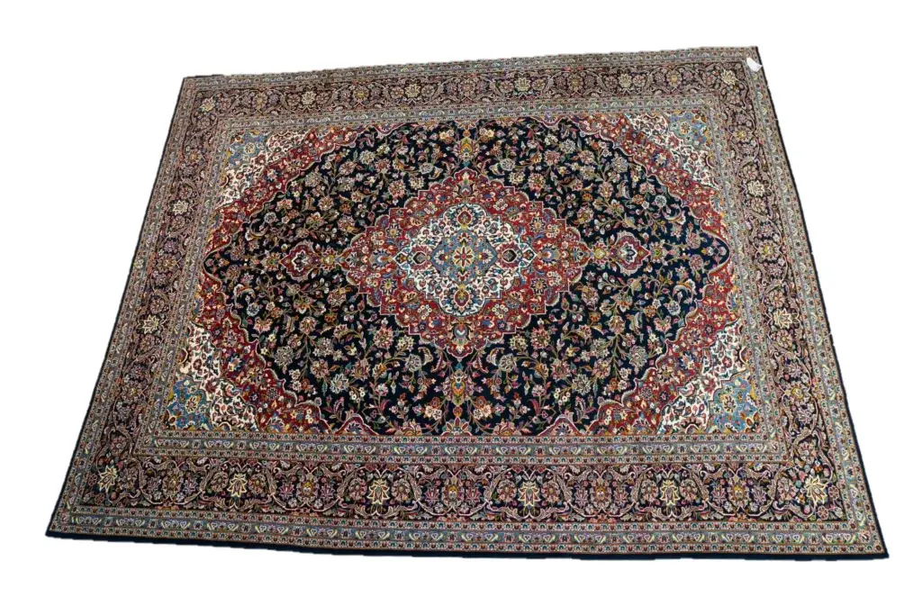 Kashan Kurk Wool Rug 8.2'x12.1'