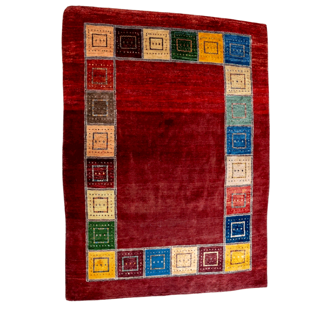 Gabbeh Rug 3925 – Genuine Hand-Woven Wool Oriental Rug