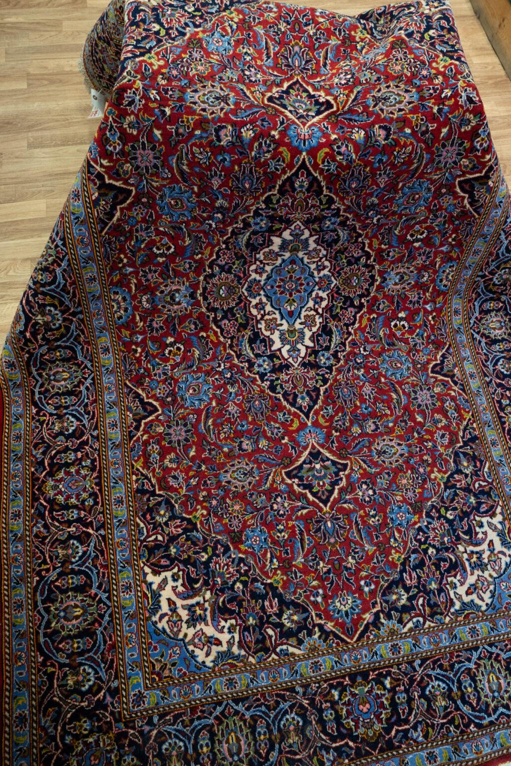Kashan Kurk Wool Rug 4.10'x7' View 5