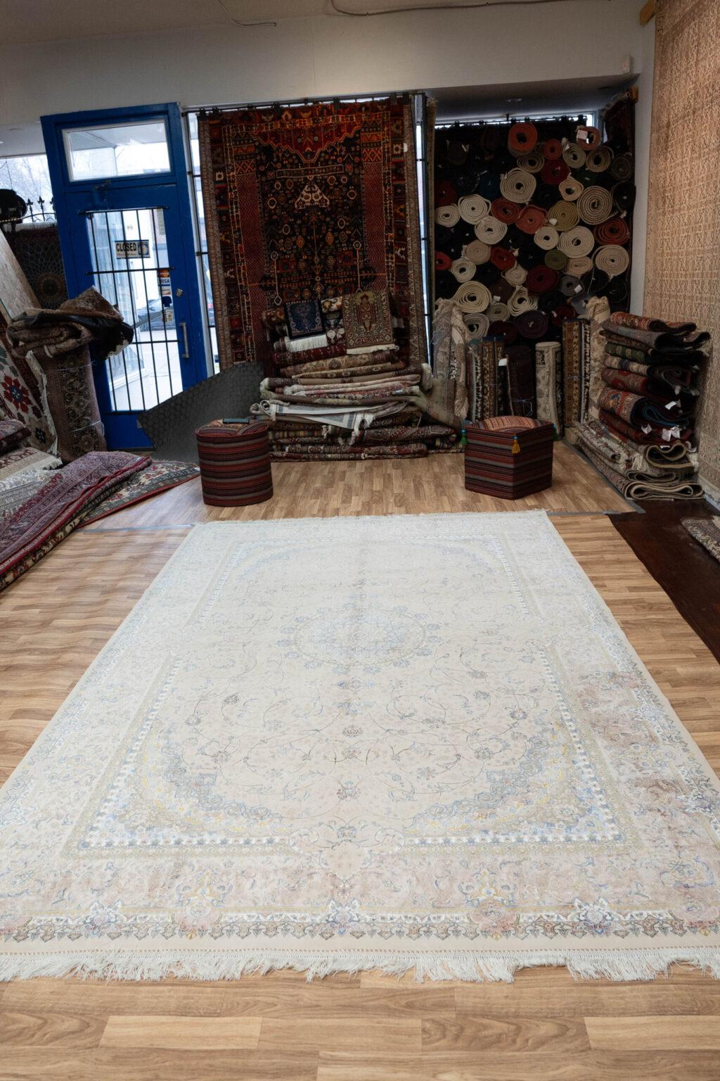 Qum Silk Rug 6.9x8.8 View 1