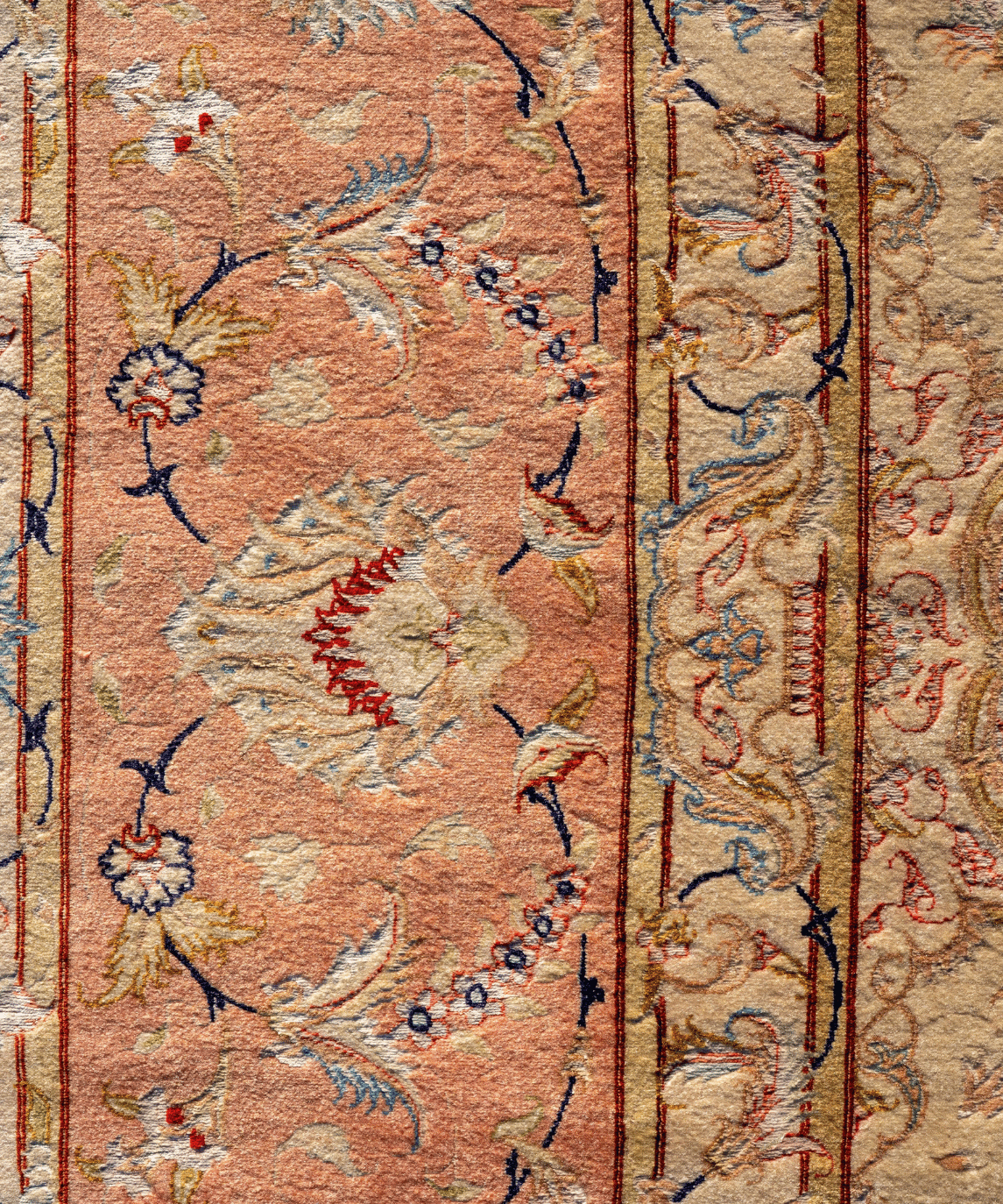 Luxury Tabriz Wool & Silk Handwoven Oriental Rug – 9'9" × 13'2" View 7