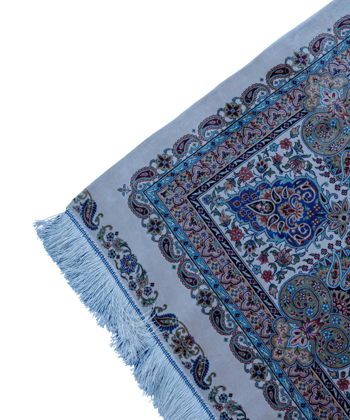 Luxury Qum Silk Handwoven Oriental Rug – 10'2" × 13'2" View 3