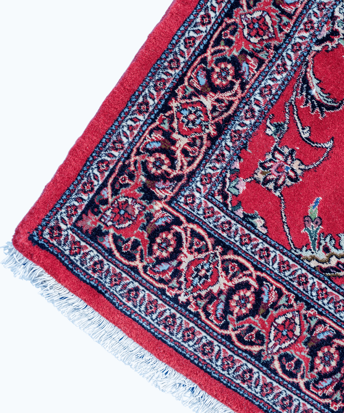 Traditional Bidjar Wool & Silk Handwoven Oriental Runner Rug – 4'0" × 9'5" View 5
