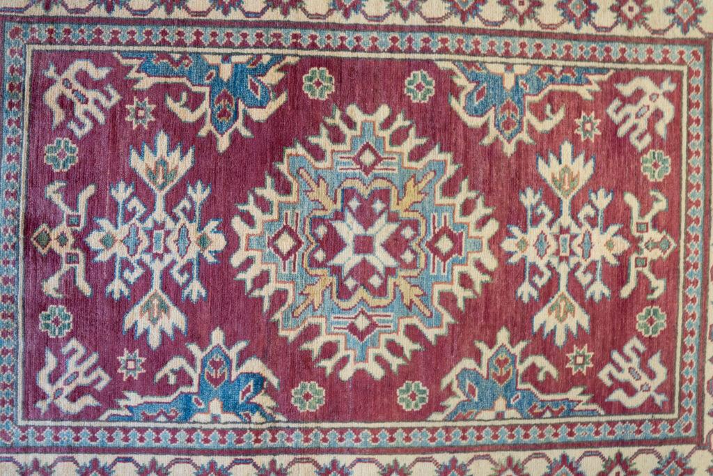 Kazak Wool Rug 3.2'x4.8' View 3