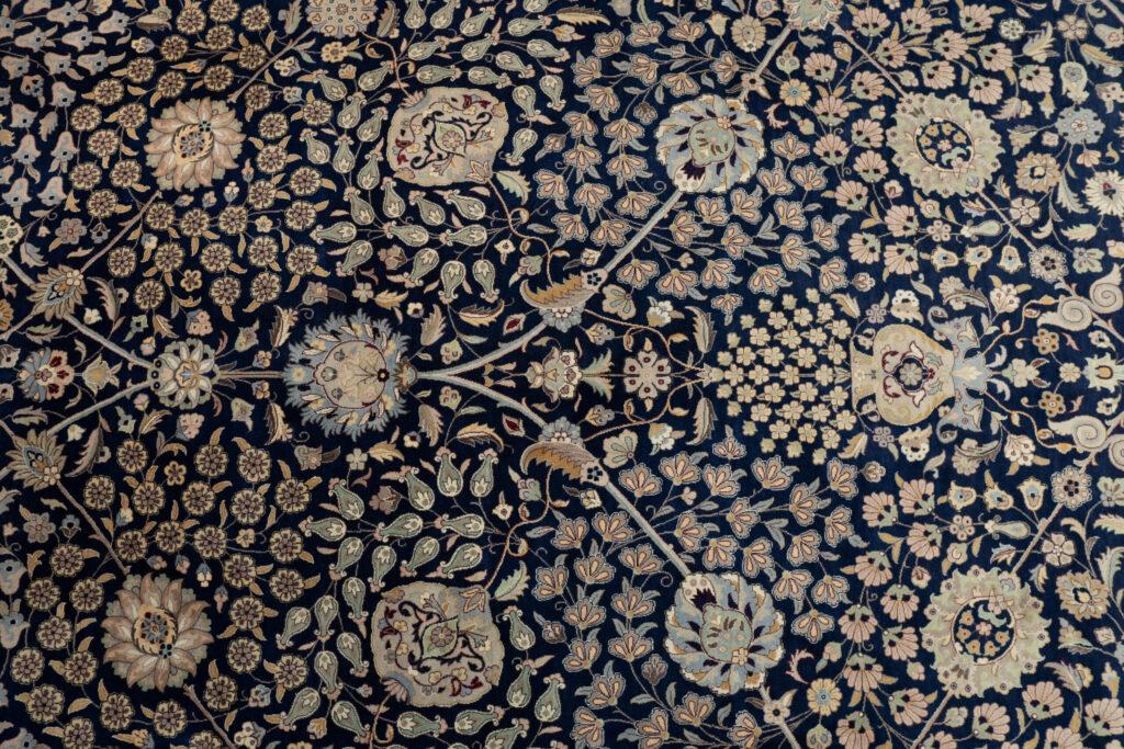 Tabriz Kurk Wool Rug 9'x12' View 2