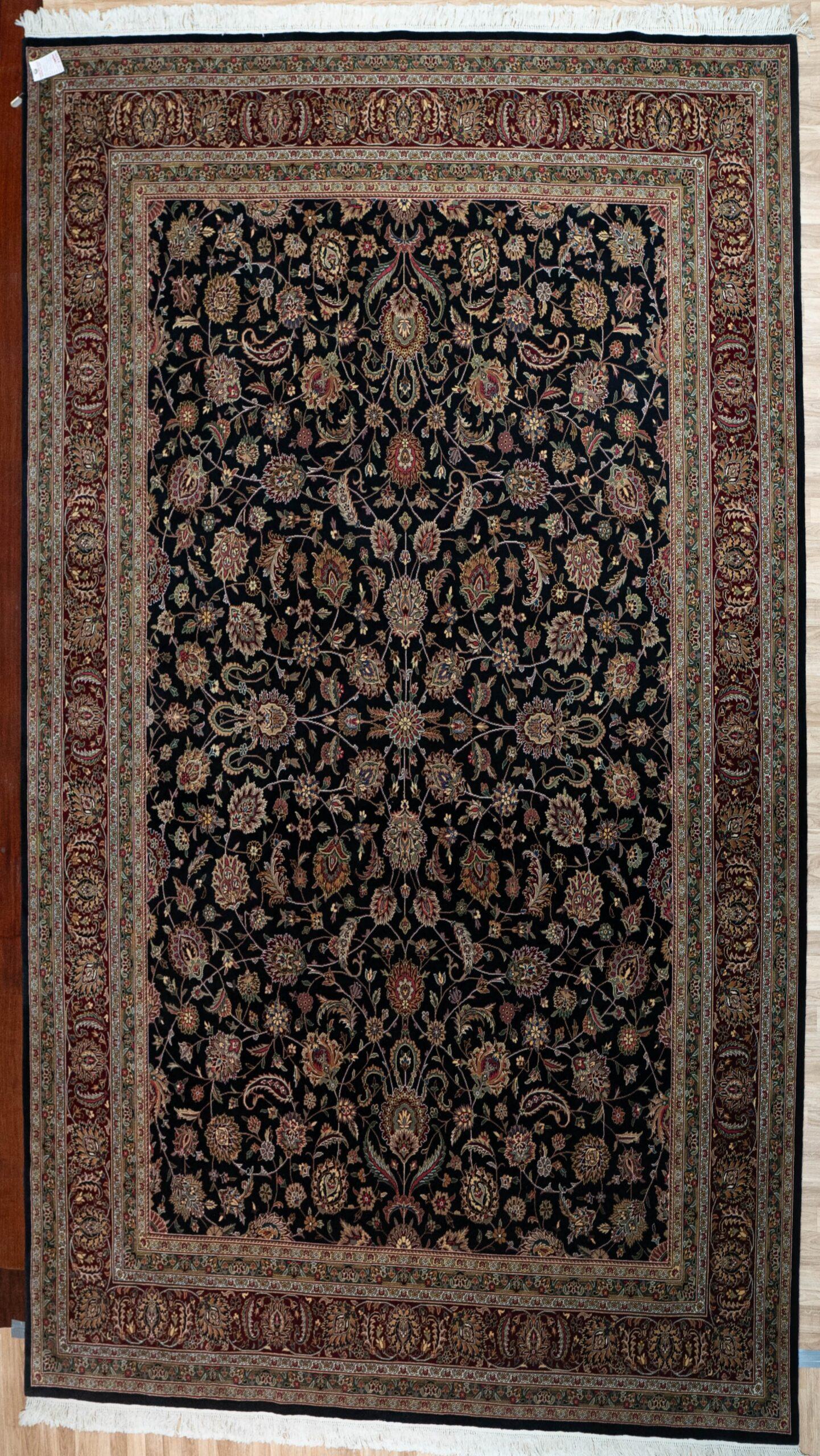 Tabriz Wool silk Rug 9'x12' View 1