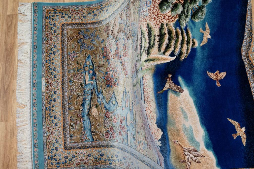 Qum Design Silk Rug 3.5'x5' View 7