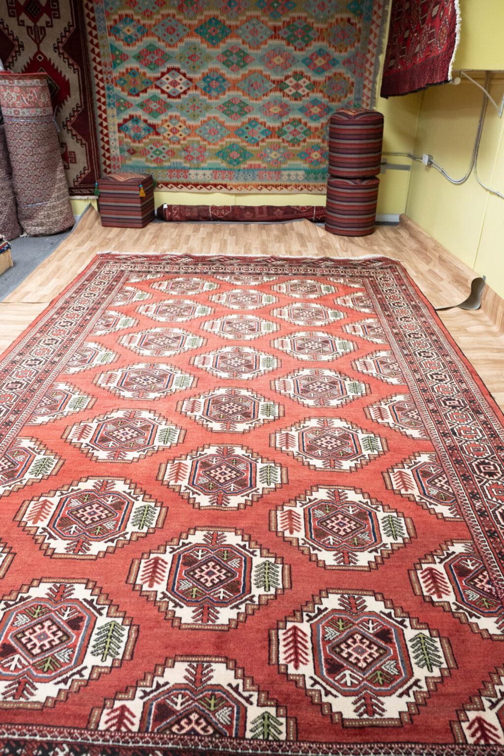 Turkmen Wool Rug 7.5x12.0 View 5