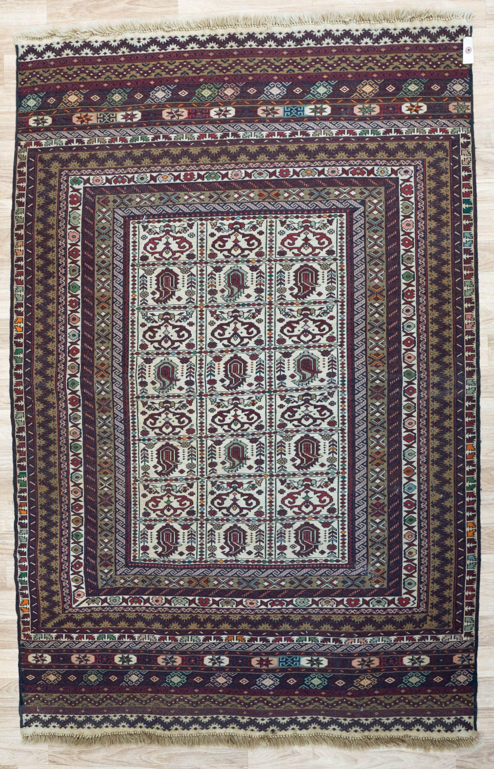 Kashan Wool rug 3.5'x5.2' View 1