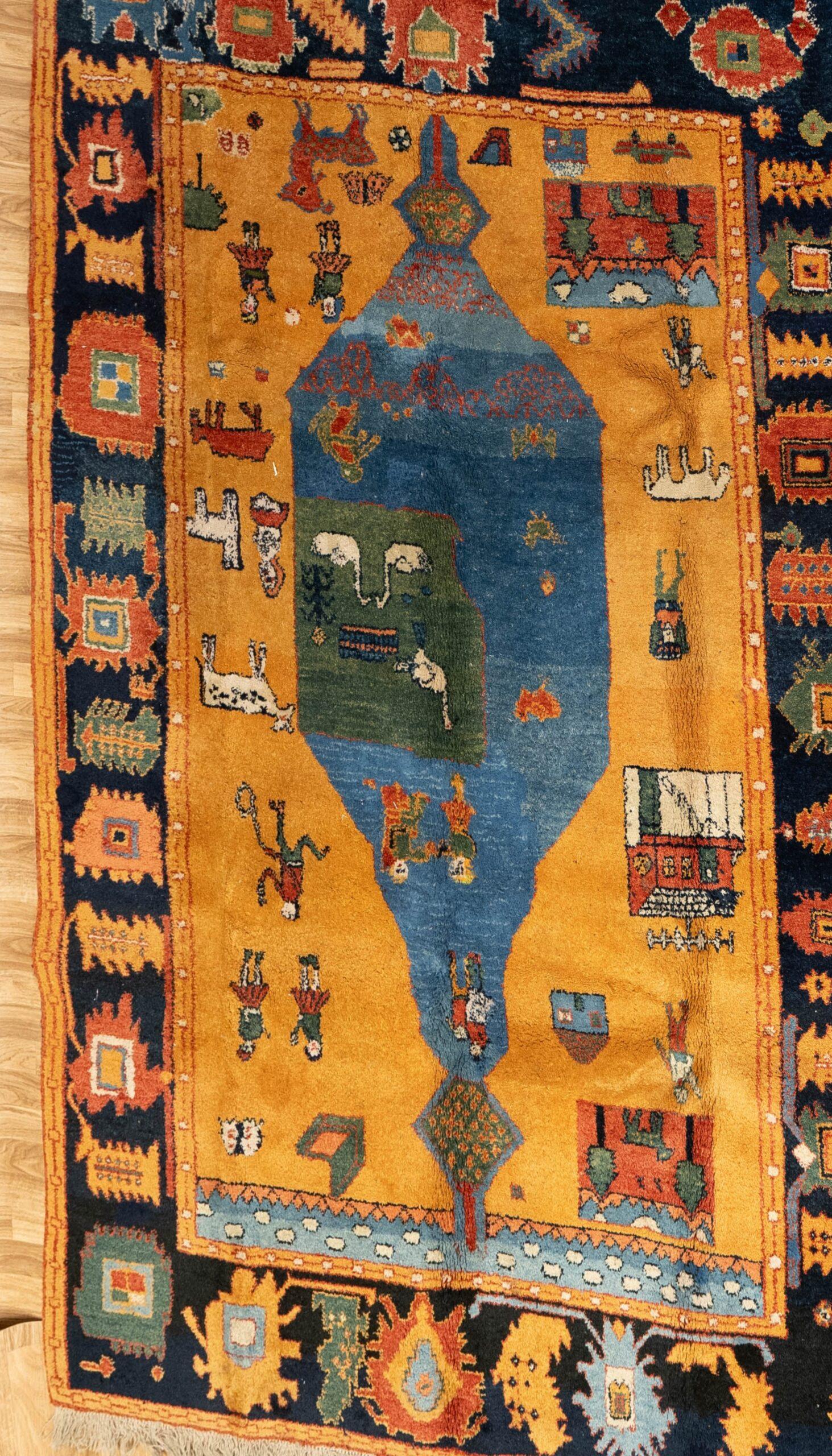 Gabbeh Wool Rug 6.7x9.6