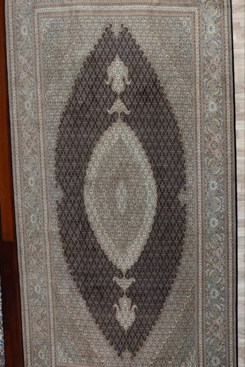 Tabriz Wool Silk Rug 8.4’x11.7′