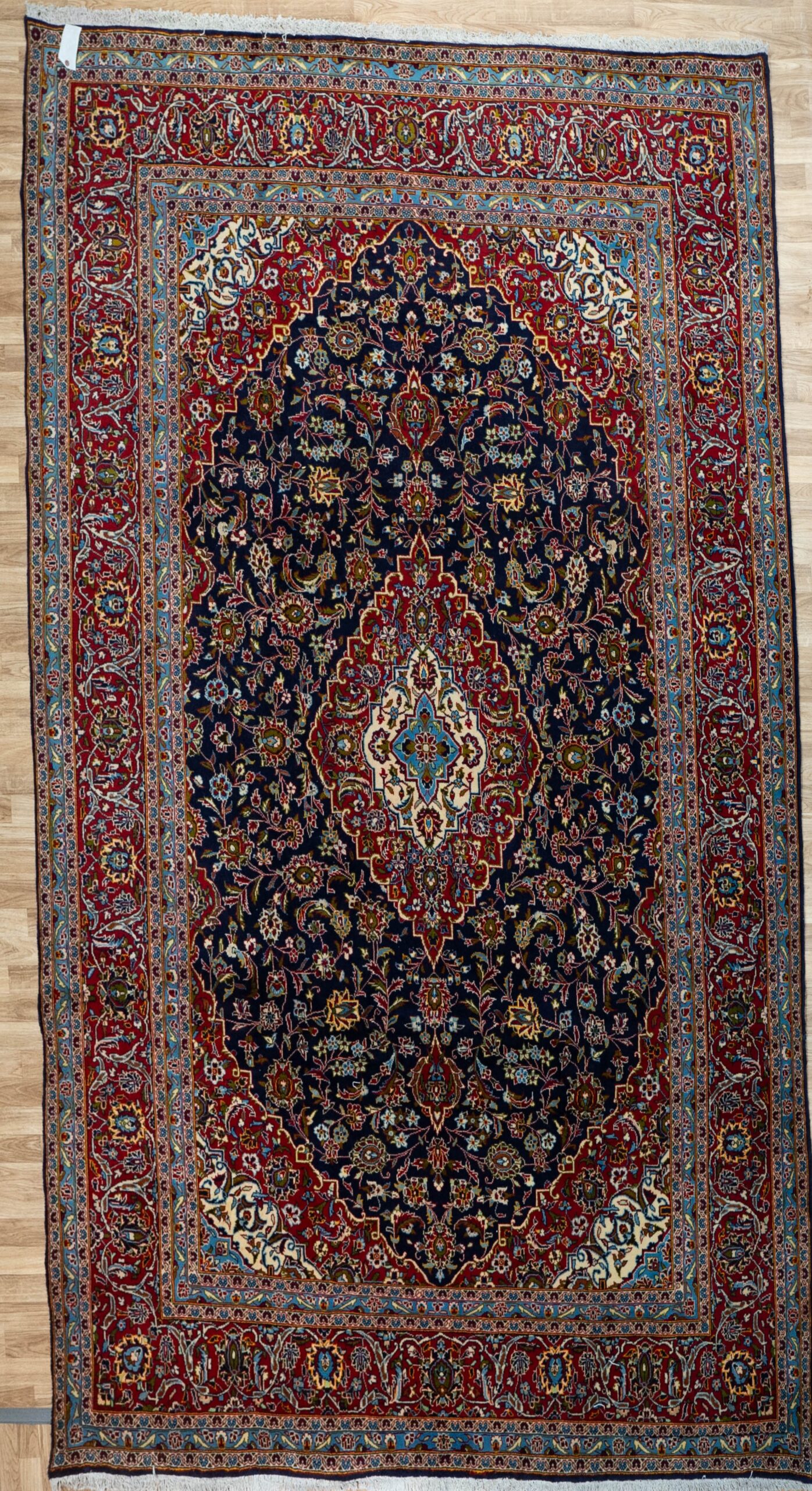 Kashan Kurk Wool Rug 7.10’x11.1′