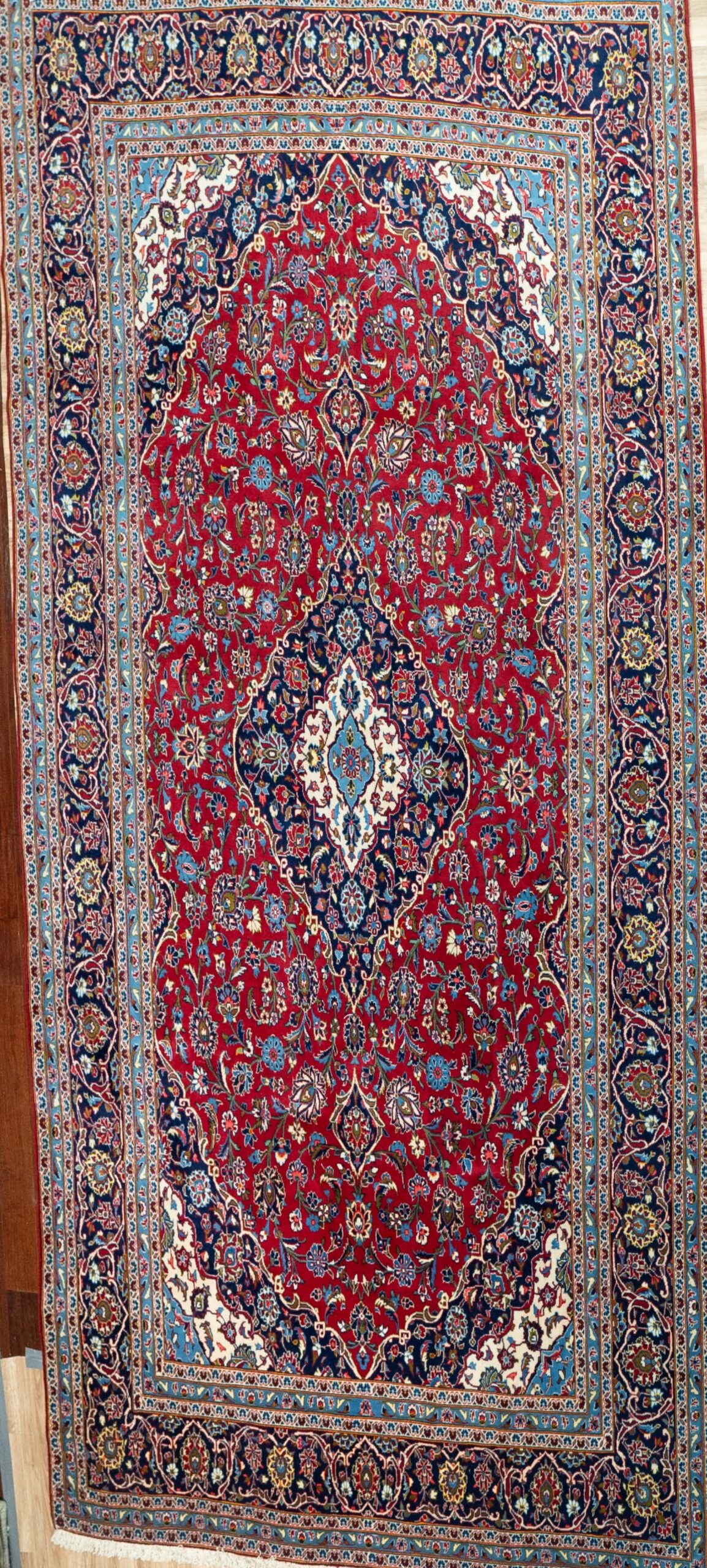Kashan Wool Rug 8.1’x12.4′