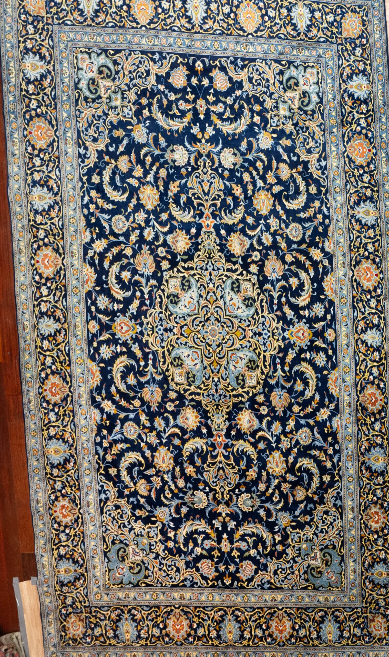 Kashan Wool Rug 9.8’x13.1′